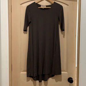 philosophy apparel elbow sleeve knit swing dress